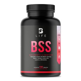 BSS de 180 Cápsulas con Ingredientes Naturales: Melón Amargo, Neem, Canela, Acido Alpha Lipóico y Magensio. BSS B Life