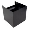 Maxxi Arbotante Pared Interior Exterior Cubo Negro Led60 Maxxi