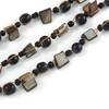 Avalaya Multi Strand Black Ceramic Bead with Dark Grey Sea