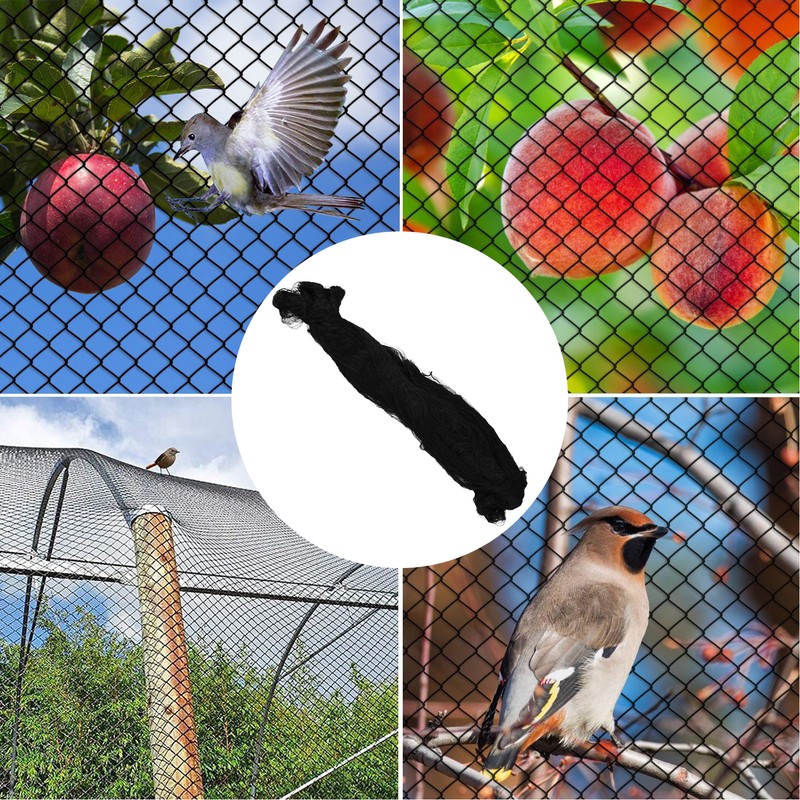 Black Anti Bird Netting Plant Tree Vegetables Protective Nylon Netting