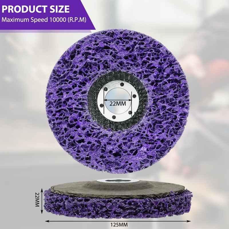 Adiwo CSD Sanding Disc, 4 Pieces Diameter 125 mm Cleaning
