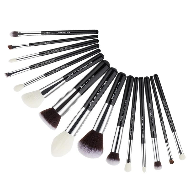 Jessup Beauty Makeup Brush Set Cosmetic Make-Up 15 Pieces Eye
