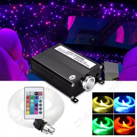 CHUSYYRAY RGB Fiber Optic Car Home Headliner Star LIGHT Kit Roof Ceiling Lights w/Remote