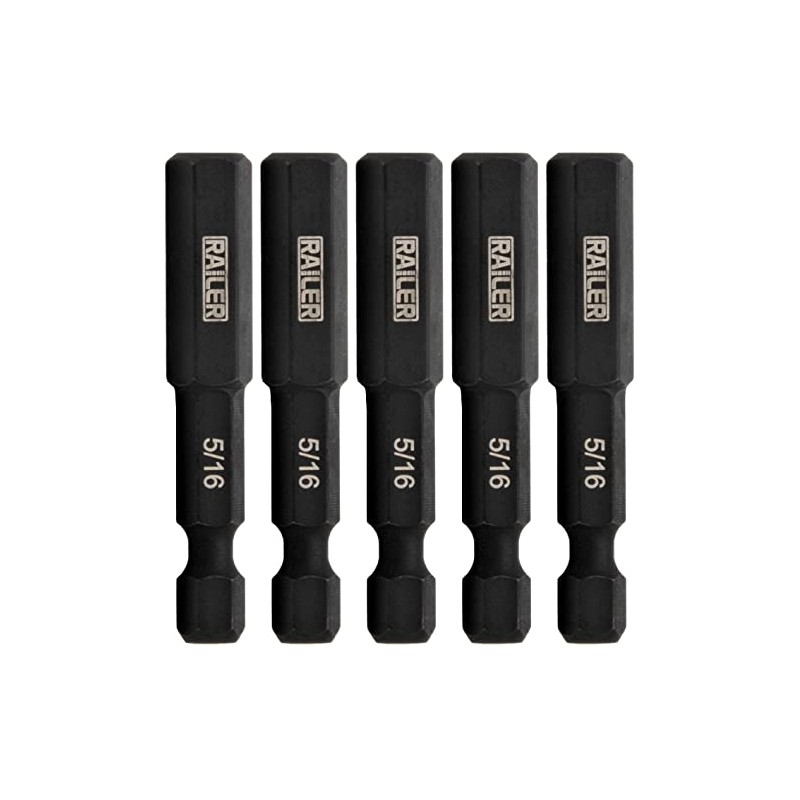 Railer 5/16 Hex Drive Bit - Impact Grade S2 Steel