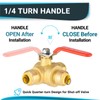 (Pack of 2) Seelink 1/2 Inch Push-Fit 3-Way Ball Valve