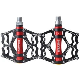 Jpfashion Cross Bike Pedal, Ultra Lightweight, Aluminum Alloy, Flat Pedal, Durable, Set of 2 (Black 2)