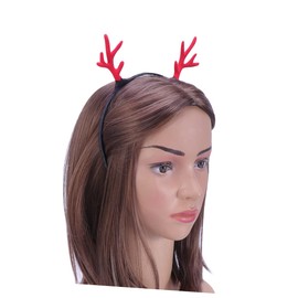 Beavorty 20pcs Hair Clip Christmas Headband Party Decor Christmas Deer Costume Antler Christmas Hair Clips Festive Hair Hoop Hair Hoops