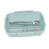 Lunch Box 3 Compartments 304 Stainless Steel Plastic Matching Spoon