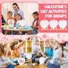 12 Sets Valentine's Day Mini Paint Set with Easel Canvas