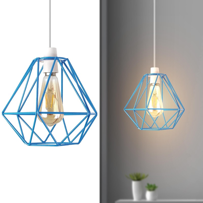 LEDSone Modern Geometric Easy Fit Diamond Pendant Ceiling Light Lampshade