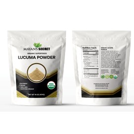 Mayan's Secret Certified Organic Lucuma Powder, 16 oz/Pack | High in nutrients