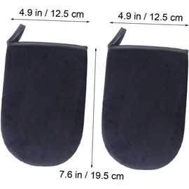 2piezas Guantes De Aplicación Sol De Para Autobronceado Aplicadores De Bronceadora Negro