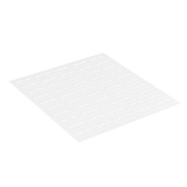 Restaurantware-1.9 x 1 Inch Good Vibes Juice Bottle Labels, 100 Self-Adhesive Labels For Bottles - Resists Condensation, For Drink Pouches, Clear With White Font Plastic Water-Resistant Label