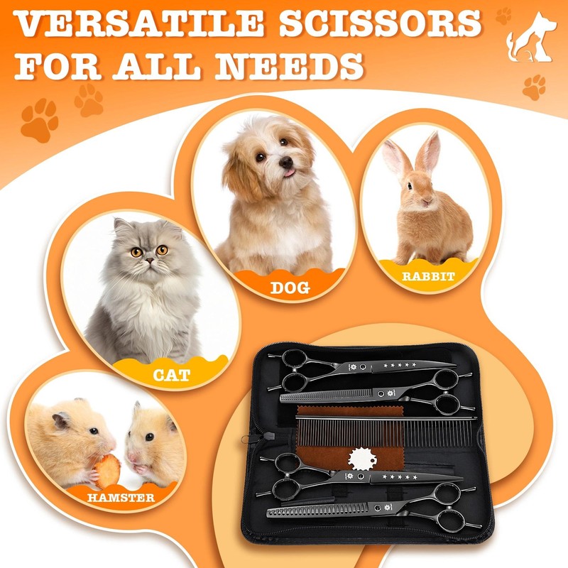 Dream Reach Dog Grooming Scissors - Professional 7.5 Inch Pet