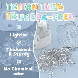 Oldley 17oz Kids Water Bottle for School Girls Boys, Motivational Water Bottles with Silicone Straw, Leak-Proof Tritan BPA-Free, Reusable Water Bottles for Kids, Clear