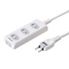 Sanwa Supply TAP-TSH42N Power Strip 4 Outlets, 6.6 ft (2