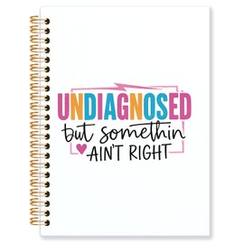 KRHFG Funny ADHD Mental Health Spiral Notebook, Mental Health Therapy Journal, Undiagnosed Adhd Inspirational Motivational Notebooks for Note Taking, Funny Office Supplies, 5.5x8.3 Inch