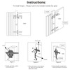 HOME MASTER HARDWARE Wood Gate Hardware Set - Heavy Duty