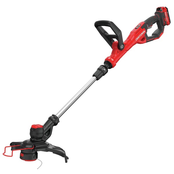 CRAFTSMAN V20 WEEDWACKER Cordless String Trimmer, 13”, Adjustable Pole Length, 2-Speed Control, Spool Included (CMCST900D1)