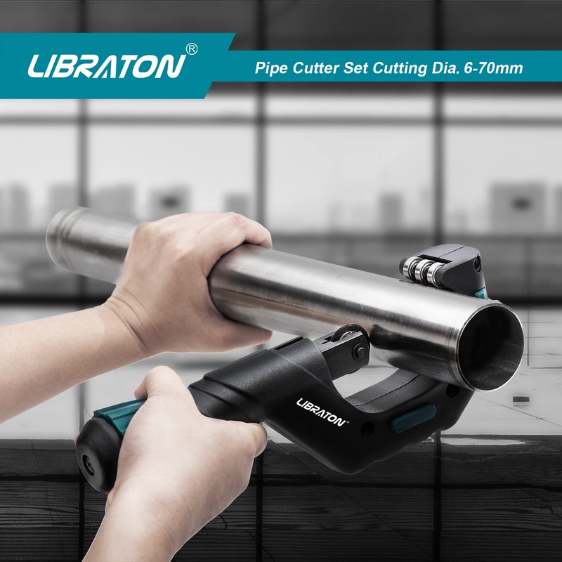 Libraton Copper Tube Cutter 1/4" to 2-3/4", Tube Cutter, Heavy-duty