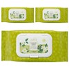 [The Saem] Healing Tea Garden Green Tea Cleansing Tissue, 60 sheets, 3 pcs / [더샘] 힐링 티 가든 그린티 클렌징 티슈, 60매입, 3개