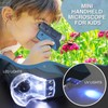 LAKWAR 60x-120x Mini Pocket Microscope for Kids Adults, Portable Handheld