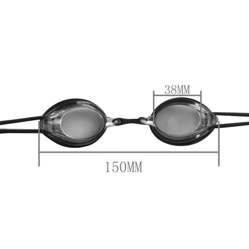 ieron Unisex Adult Swim Goggles (Black)