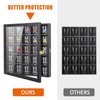 Tutata Shot Glass Display Case - 25 Slot Holder with
