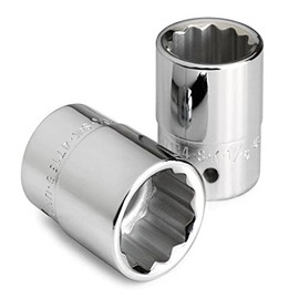 SK Professional Tools 47156 3/4 in. Drive 12-Point Metric Standard Chrome Socket - 1-3/4 in., Cold Forged Steel Socket with SuperKrome Finish, Made in USA