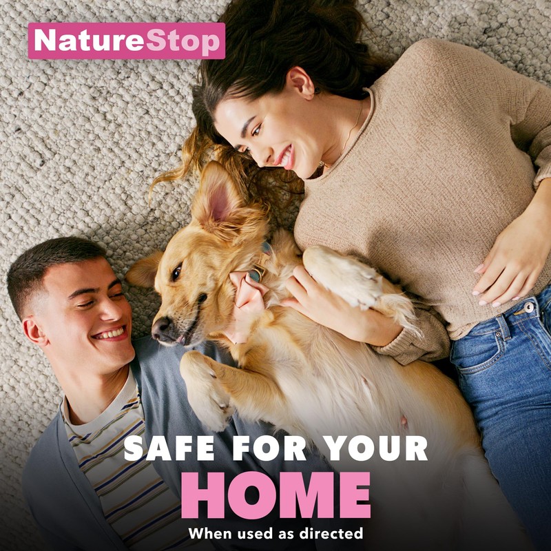NatureStop Flea Spray for Home, Fast-Acting Flea Killer for Carpets,