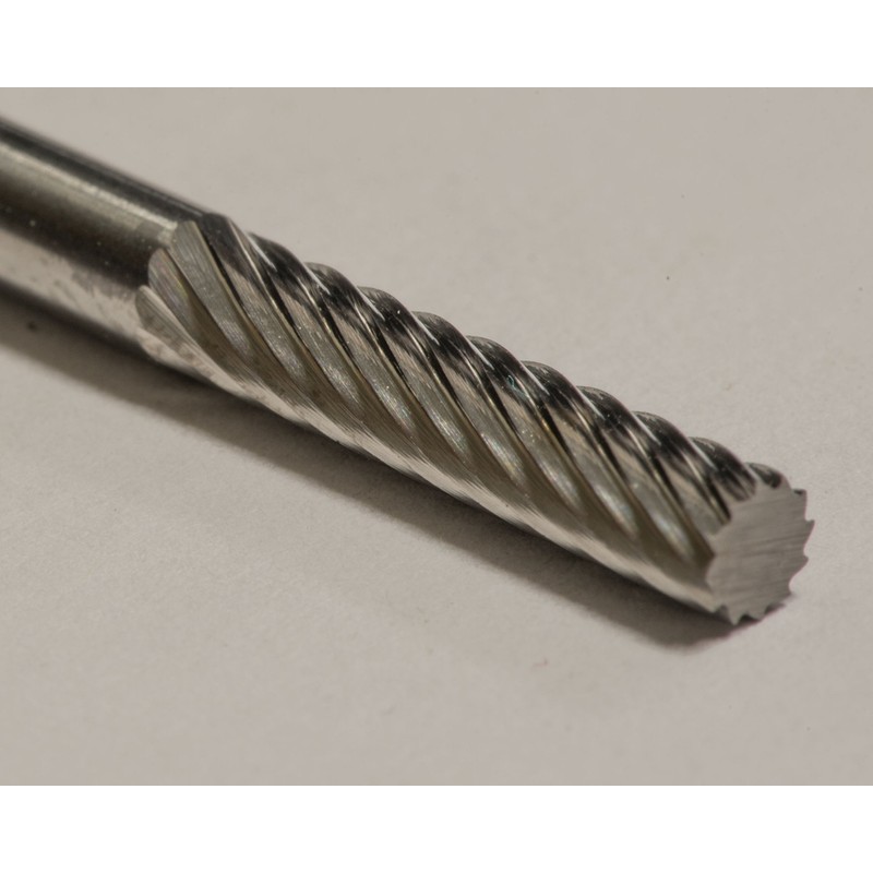 SA-43 Single Cut Solid Carbide Burr Die Grinder Bit 1/8"