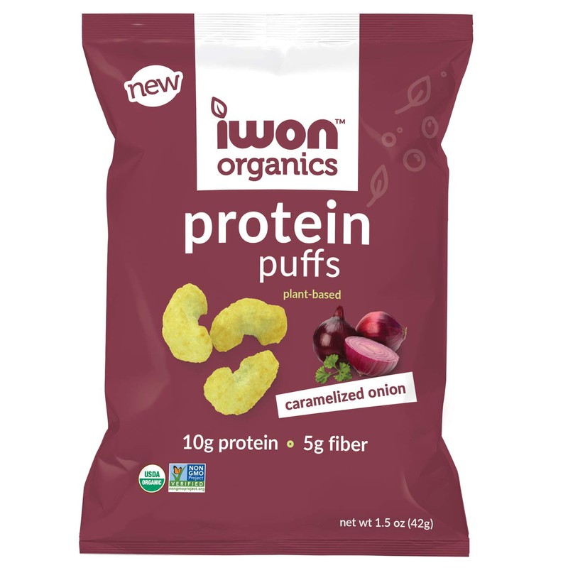 IWON Organics Puff de proteínas, alta proteína y orgánico, 8