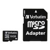 Verbatim 44082 16GB Class 10 Micro SDHC with Adapter