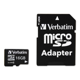Verbatim 44082 16GB Class 10 Micro SDHC with Adapter