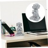 Mipcase Meditating Dog Statue Realistic Zen Style Dog Figurine for