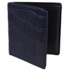 Golunski Leather Mens Navy Croc Tri Fold Wallet Graffiti Range