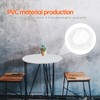 PRETYZOOM Heavy Duty Clear Vinyl Round Fitted Tablecloth 60inch Elastic