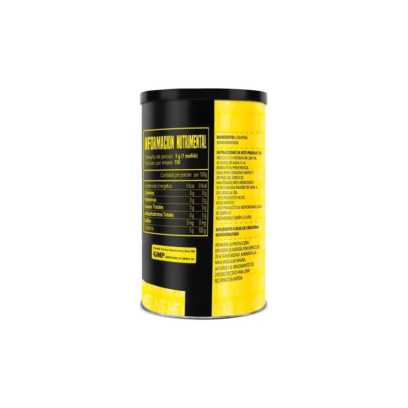 Hs Hiper Sports Creatina Monohidratada 750g 150servs Natural