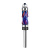 SpeTool Coated Flush Trim Router Bit 1/4 Shank with Top