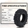 Set of 2 ATV/UTV Tire 25x8-12 Tires, 6 PR 43F