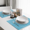 Washable Place Mats Set of 6 PVC Heat Resistant Non-Slip