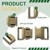 PATIKIL Metal Buckle, 4 Pack Quick Side Release Clips for