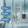 Ranbo Brushed 8" (CTC) Back to Back Shower Door Handle,