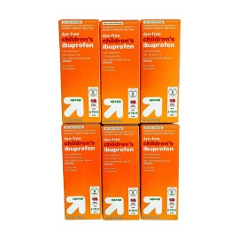 Unbranded 6-8oz Childrens Liquid Ibuprofen Oral Suspension DYE-FREE BERRY FLAVOR 100mg/5mL