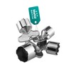 4-Piece Zinc Alloy Faucet Aerator Key Set, Non-Slip Removal Tool
