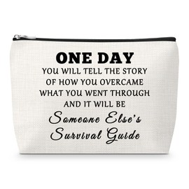 Sfodiary Inspirational Encouragement Gift for Women Makeup Bag Motivational Gift for Friend BFF Family Coworker Boss Graduation Presents for Daughter Christmas Birthday Presents Idea for Sister