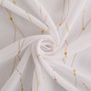 Deconovo Grommet White Sheer Curtains 84 Wave Line with Dots