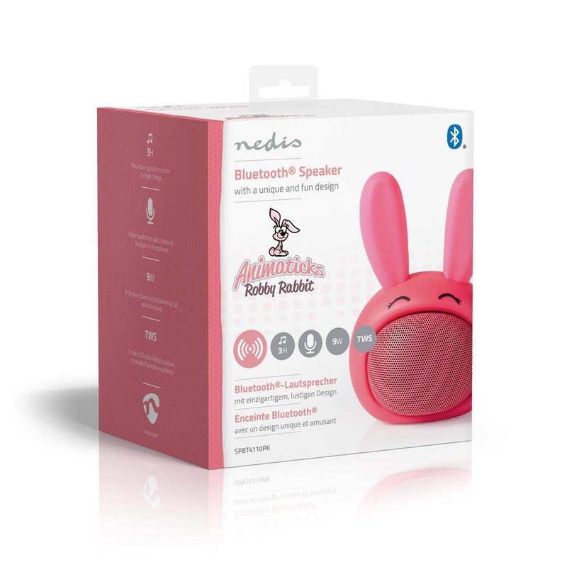 Nedis Animaticks Bluetooth Speaker with 3H Playtime, Hands-Free Calling &