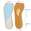 Orthotic 3/4 leather insoles for pumps/heels with arch support Slip-proof,