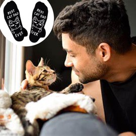ZXGXLAW Birthday Gifts for Cat Dog Dad Cat Dog Mom,Funny Socks for Men Women Christmas Ideas,Crazy Gifts for Animal Lovers
